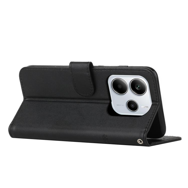 For Redmi Note 14 4G 164.84mm Stitching Calf Texture Buckle Leather Phone Case