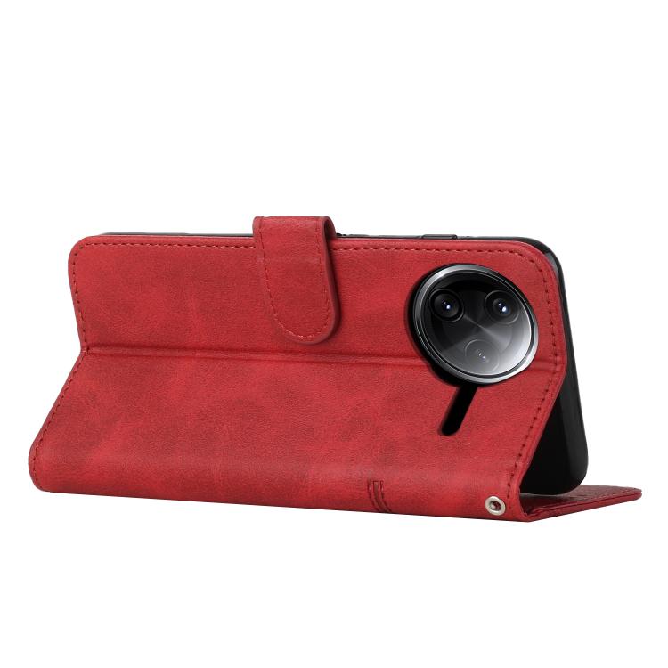 For Redmi K80 / K80 Pro Stitching Calf Texture Buckle Leather Phone Case