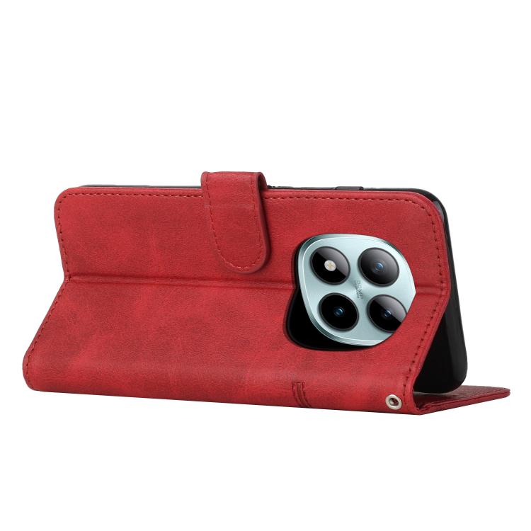 For Redmi Note 15 Pro+ 5G Global 163.3mm Stitching Calf Texture Buckle Leather Phone Case