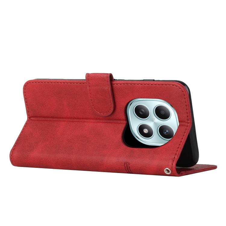 For Redmi Note 15 4G / 5G Global 164mm Stitching Calf Texture Buckle Leather Phone Case