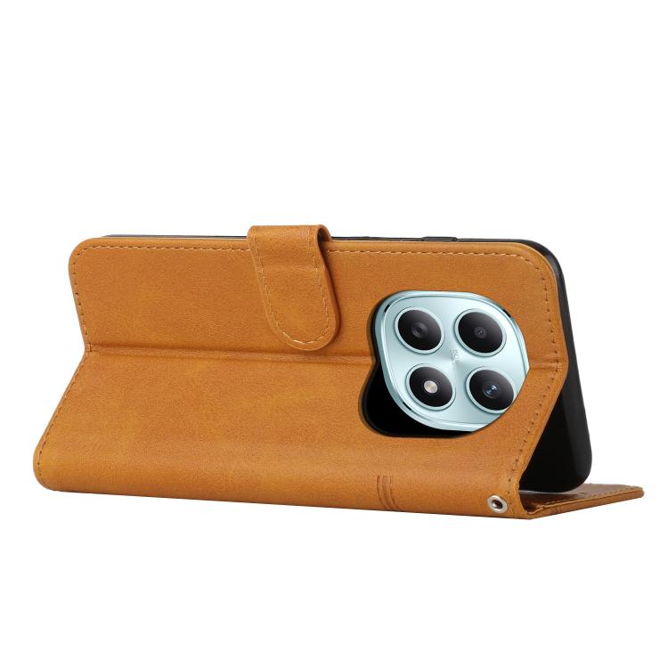 For Redmi Note 15 4G / 5G Global 164mm Stitching Calf Texture Buckle Leather Phone Case