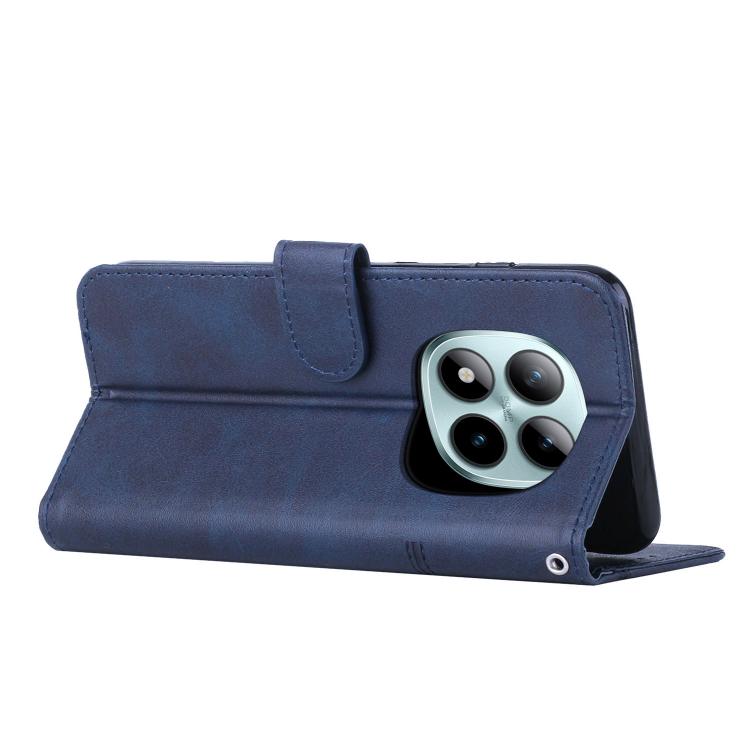 For Redmi Note 15 Pro 4G Global 163.2mm Stitching Calf Texture Buckle Leather Phone Case