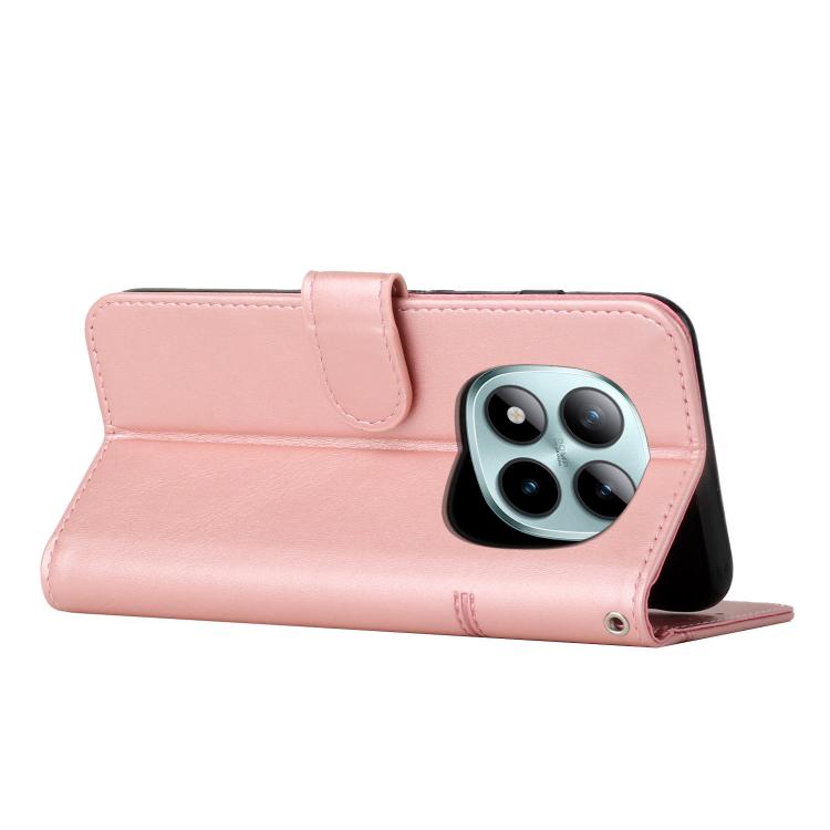 For Redmi Note 15 Pro 4G Global 163.2mm Stitching Calf Texture Buckle Leather Phone Case