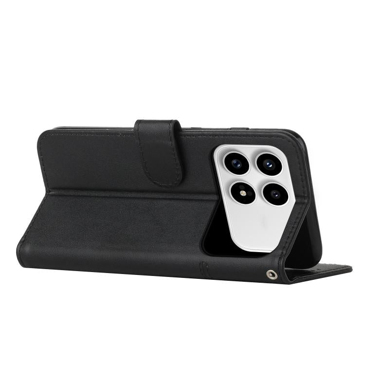 For Redmi K90 / Poco F8 Pro Stitching Calf Texture Buckle Leather Phone Case