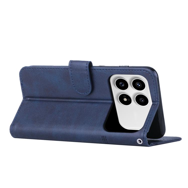 For Redmi K90 / Poco F8 Pro Stitching Calf Texture Buckle Leather Phone Case
