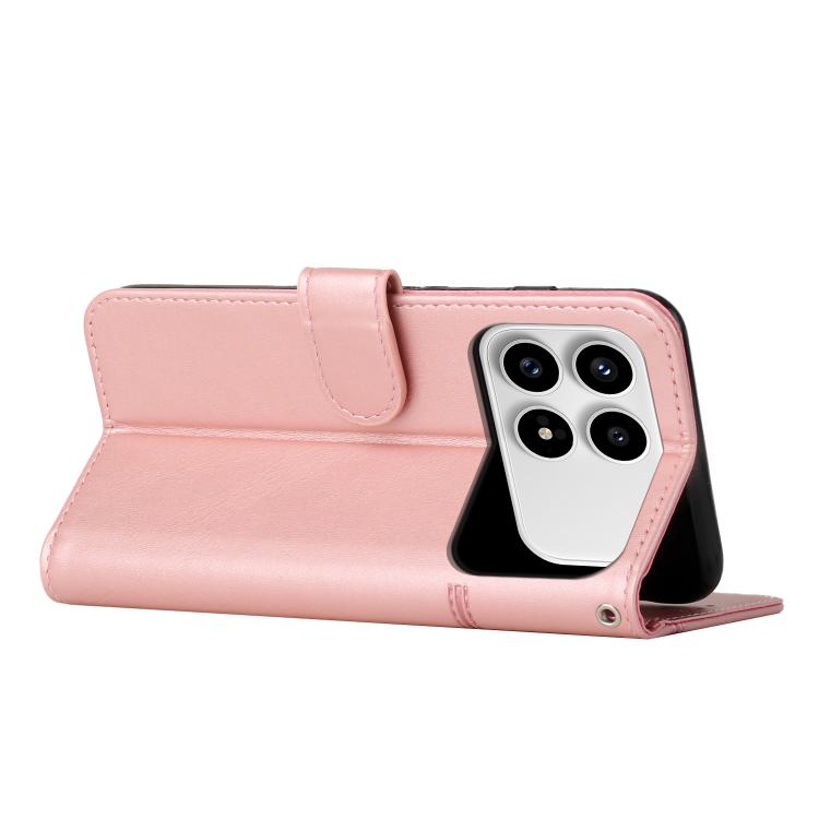 For Redmi K90 / Poco F8 Pro Stitching Calf Texture Buckle Leather Phone Case