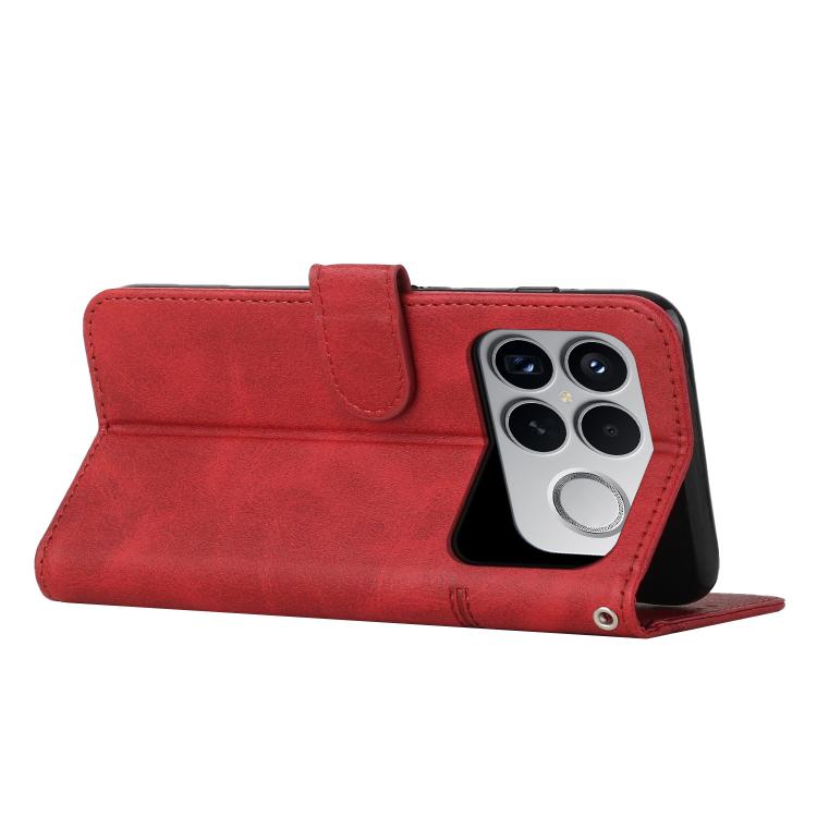 For Redmi K90 Pro Max / Poco F8 Ultra Stitching Calf Texture Buckle Leather Phone Case