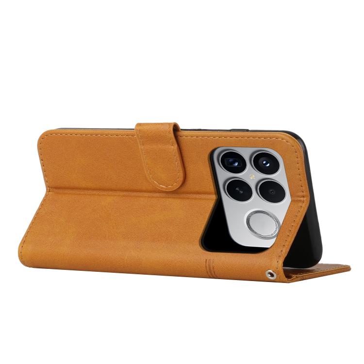 For Redmi K90 Pro Max / Poco F8 Ultra Stitching Calf Texture Buckle Leather Phone Case