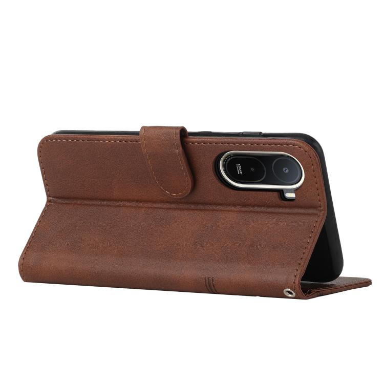 For Redmi A7 Pro 4G 171mm Stitching Calf Texture Buckle Leather Phone Case