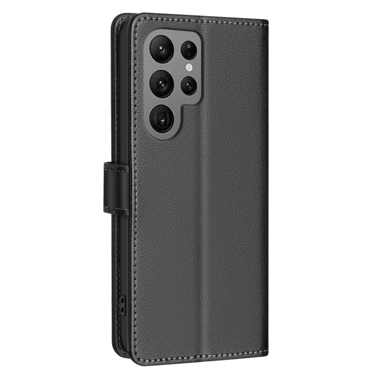 For Samsung Galaxy S25 Ultra 5G Litchi Texture RFID Anti-theft Leather Phone Case