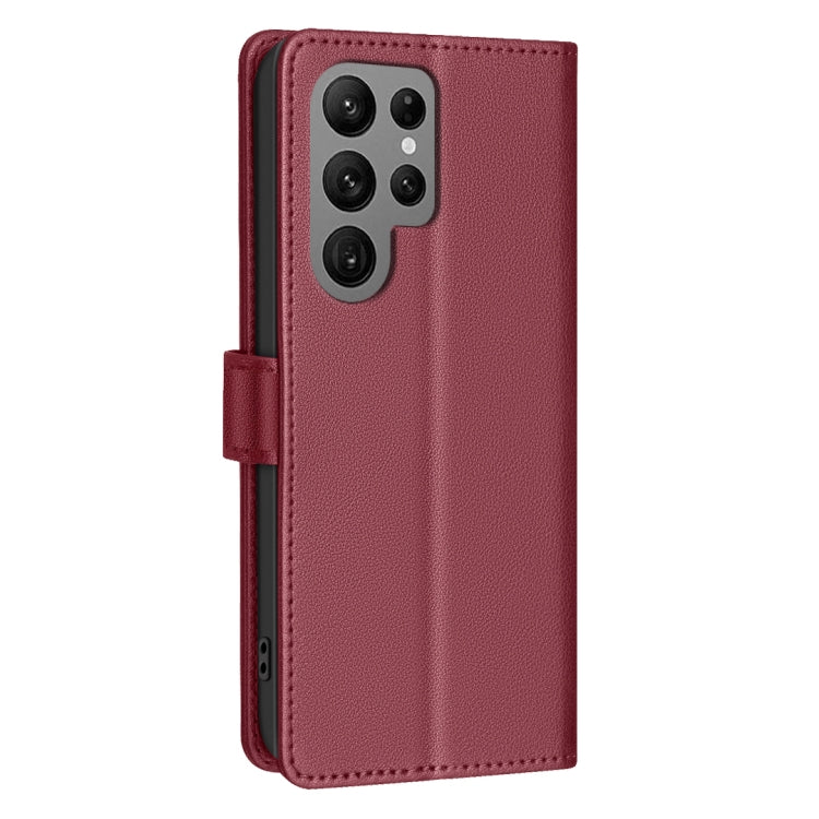 For Samsung Galaxy S25 Ultra 5G Litchi Texture RFID Anti-theft Leather Phone Case