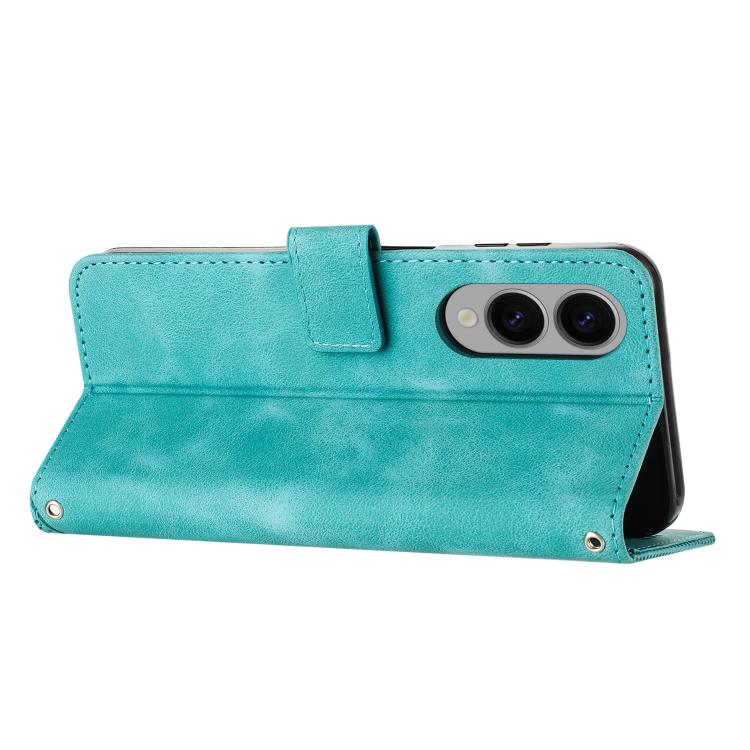 For Samsung Galaxy S25 Edge 5G Dream Triangle Leather Phone Case with Lanyard