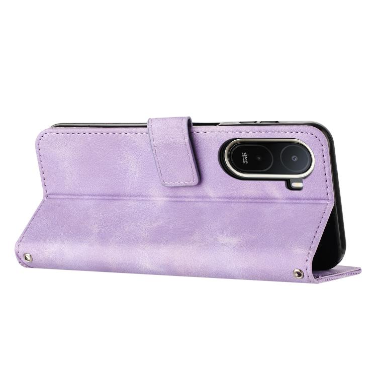 For Redmi A7 Pro 4G 171mm Dream Triangle Leather Phone Case with Lanyard