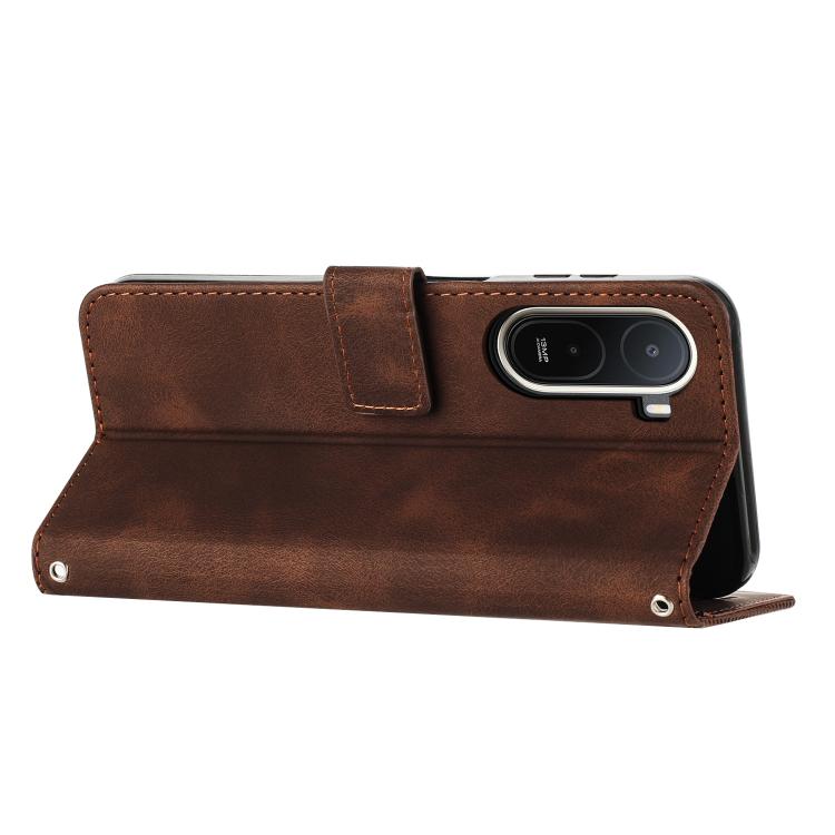 For Redmi A7 Pro 4G 171mm Dream Triangle Leather Phone Case with Lanyard