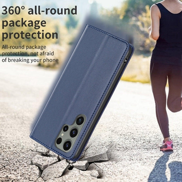 For Samsung Galaxy S25 Ultra 5G Magnetic Leather Phone Case