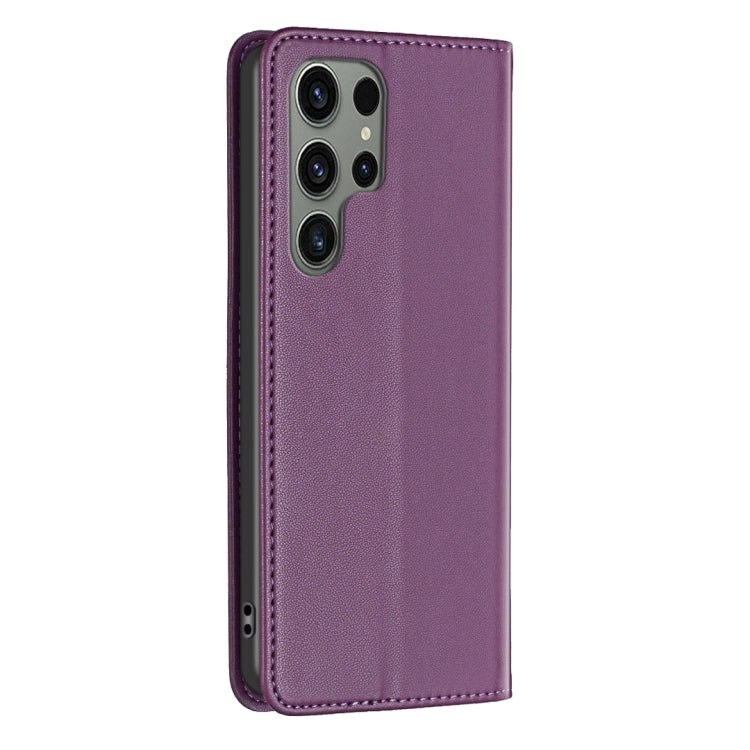 For Samsung Galaxy S25 Ultra 5G Magnetic Leather Phone Case