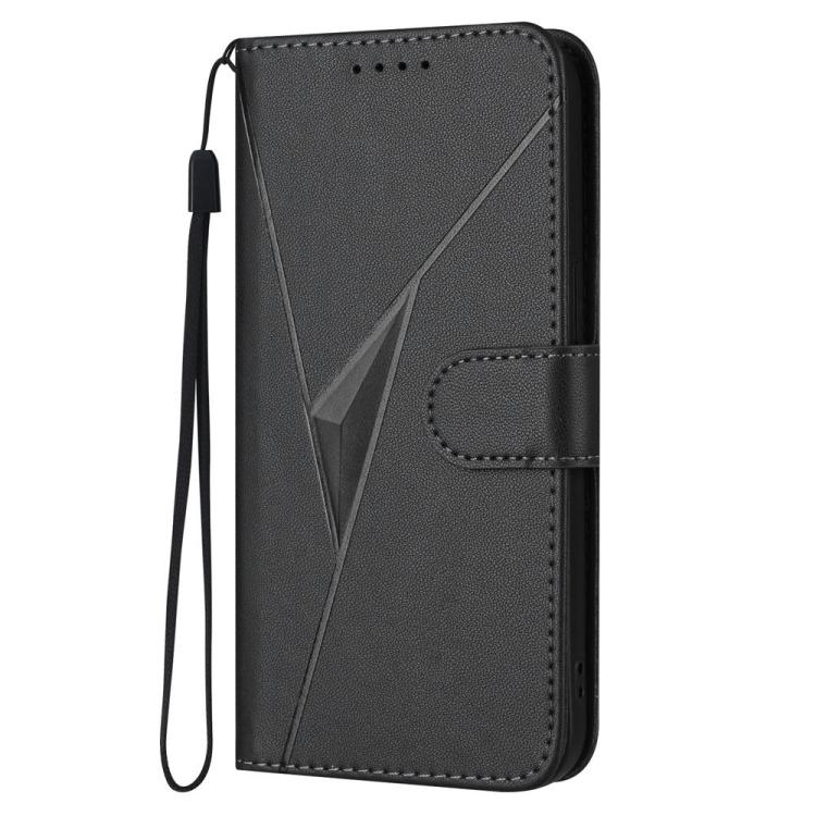 For Tecno Camon 50 4G Triangle Pattern Buckle Clasp Leather Phone Case