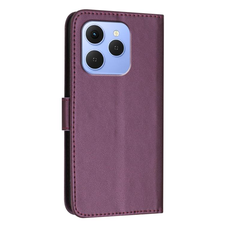For Tecno Spark 50 4G Triangle Pattern Buckle Clasp Leather Phone Case