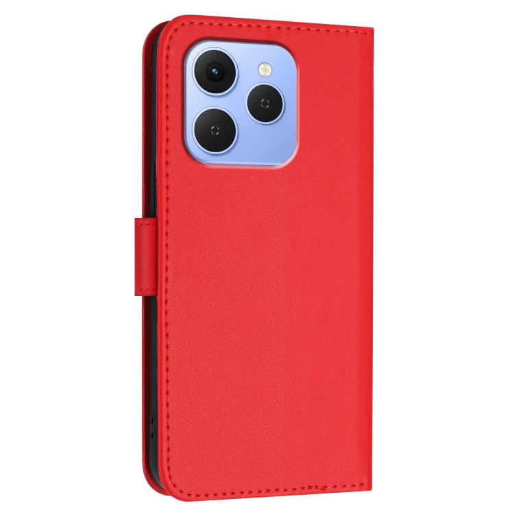 For Tecno Spark 50 4G Triangle Pattern Buckle Clasp Leather Phone Case