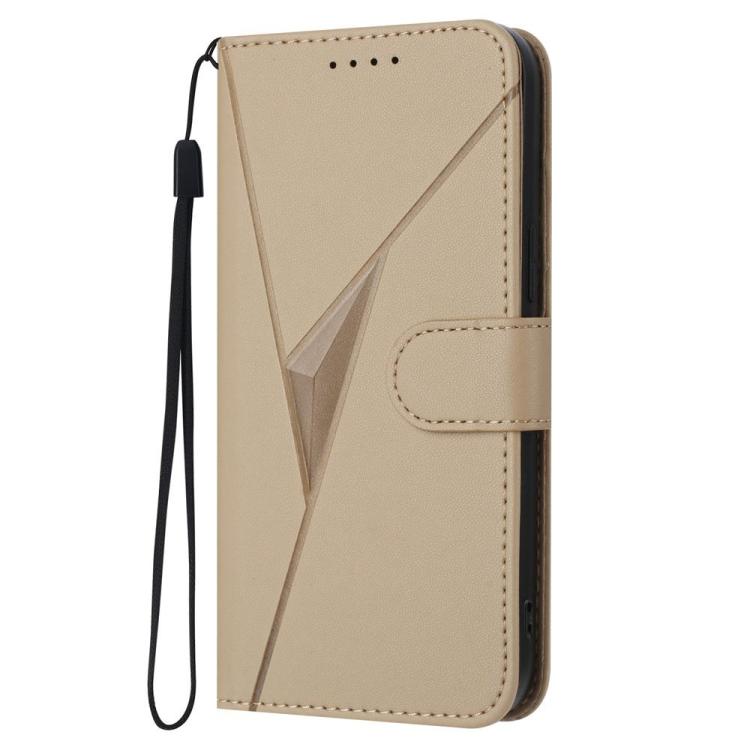 For Tecno Spark 50 4G Triangle Pattern Buckle Clasp Leather Phone Case