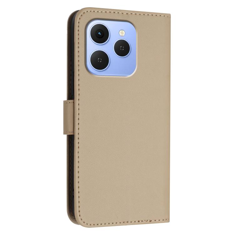 For Tecno Spark 50 4G Triangle Pattern Buckle Clasp Leather Phone Case