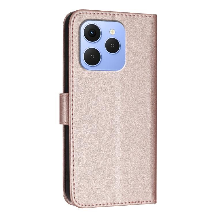 For Tecno Spark 50 4G Triangle Pattern Buckle Clasp Leather Phone Case