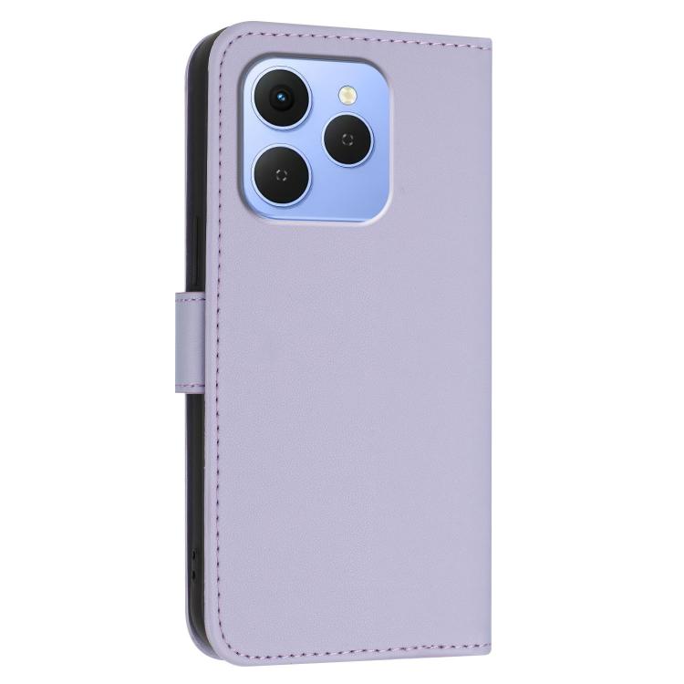 For Tecno Spark 50 4G Triangle Pattern Buckle Clasp Leather Phone Case