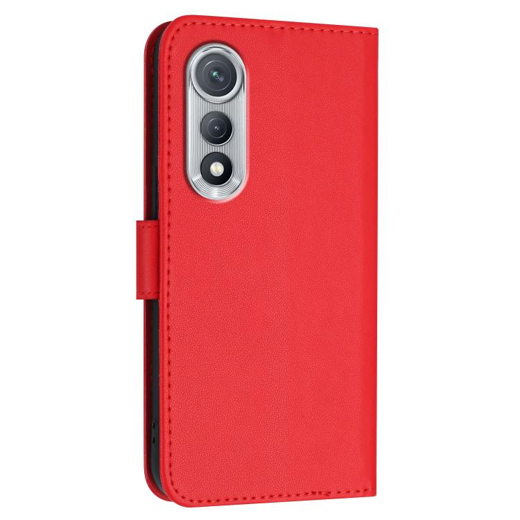 For Tecno Pova Curve Triangle Pattern Buckle Clasp Leather Phone Case