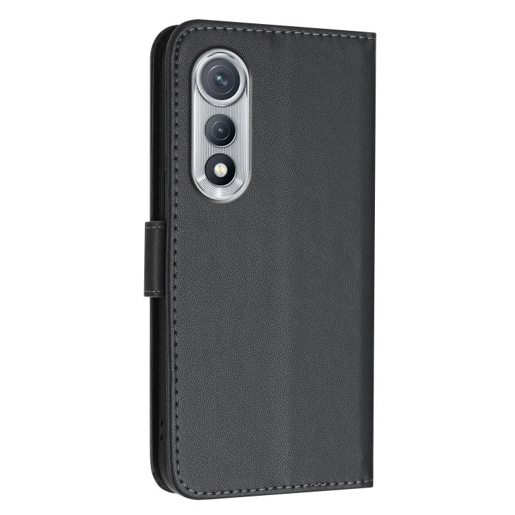For Tecno Pova Curve Triangle Pattern Buckle Clasp Leather Phone Case