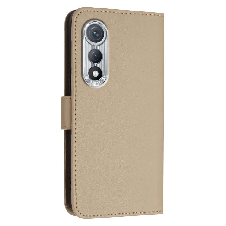 For Tecno Pova Curve Triangle Pattern Buckle Clasp Leather Phone Case