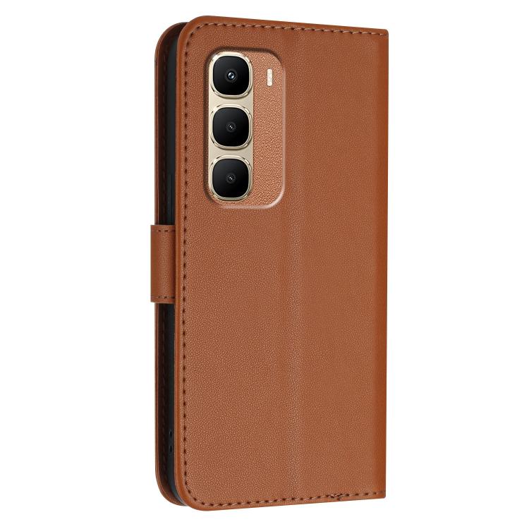 For Infinix Hot 70 5G Triangle Pattern Buckle Clasp Leather Phone Case