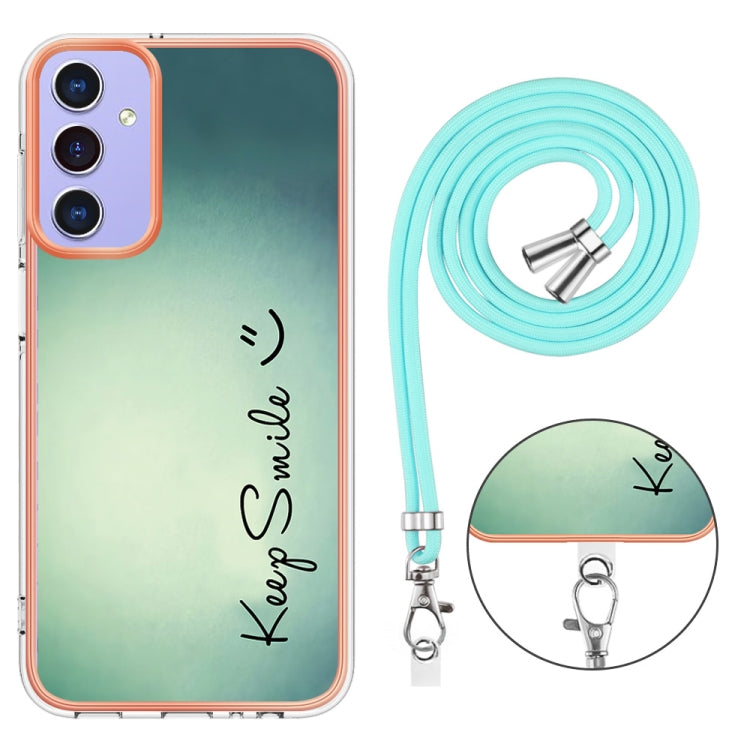 For Samsung Galaxy A16 5G Electroplating Dual-side IMD Phone Case with Lanyard
