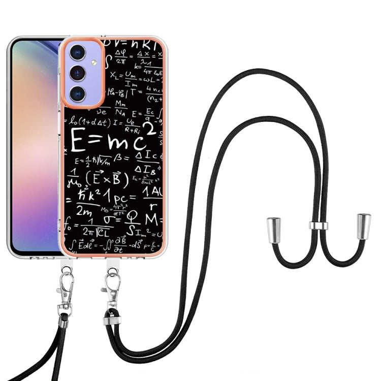 For Samsung Galaxy A16 5G Electroplating Dual-side IMD Phone Case with Lanyard
