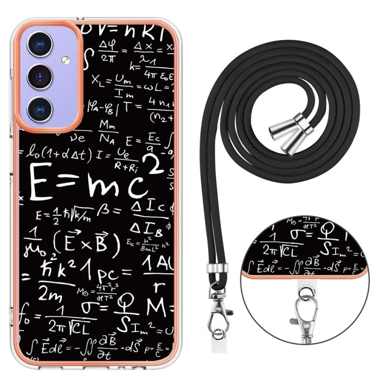 For Samsung Galaxy A16 5G Electroplating Dual-side IMD Phone Case with Lanyard