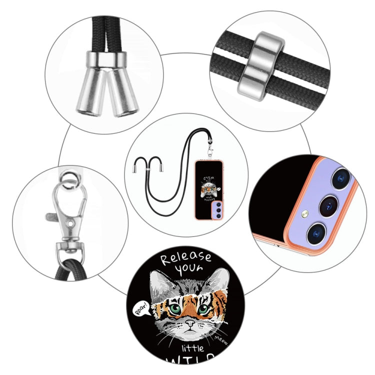 For Samsung Galaxy A16 5G Electroplating Dual-side IMD Phone Case with Lanyard