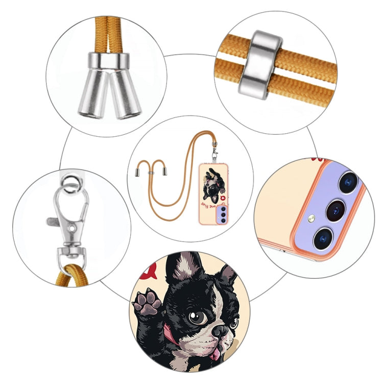 For Samsung Galaxy A16 5G Electroplating Dual-side IMD Phone Case with Lanyard