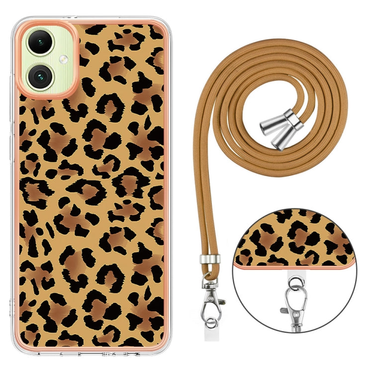 For Samsung Galaxy A06 4G Electroplating Dual-side IMD Phone Case with Lanyard
