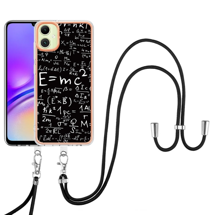 For Samsung Galaxy A06 4G Electroplating Dual-side IMD Phone Case with Lanyard