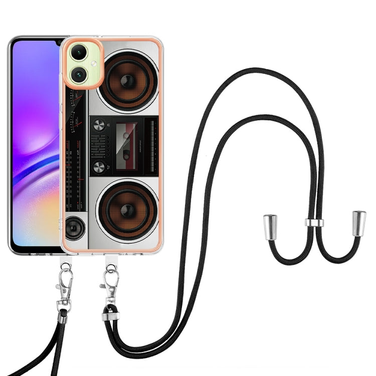 For Samsung Galaxy A06 4G Electroplating Dual-side IMD Phone Case with Lanyard
