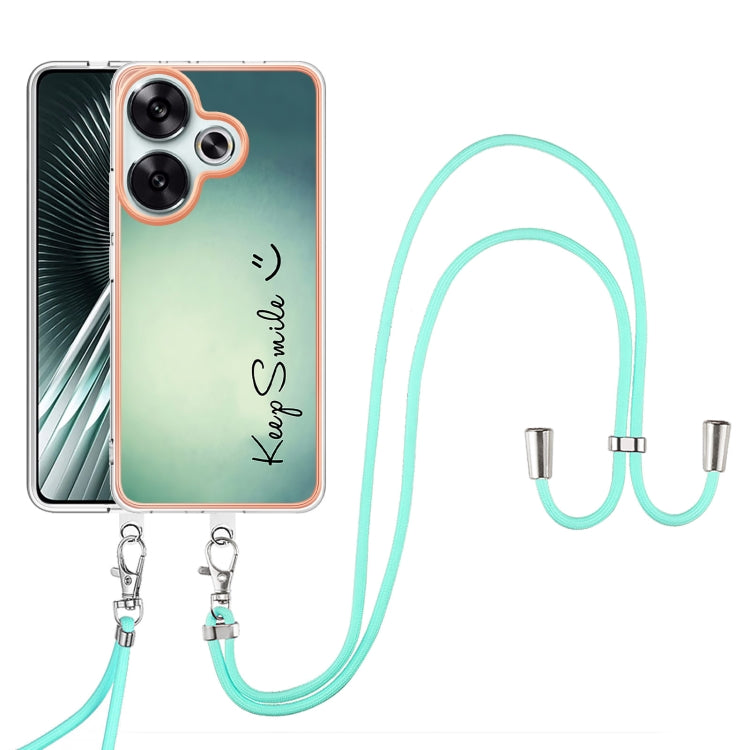 For Xiaomi Poco F6 5G Electroplating Dual-side IMD Phone Case with Lanyard