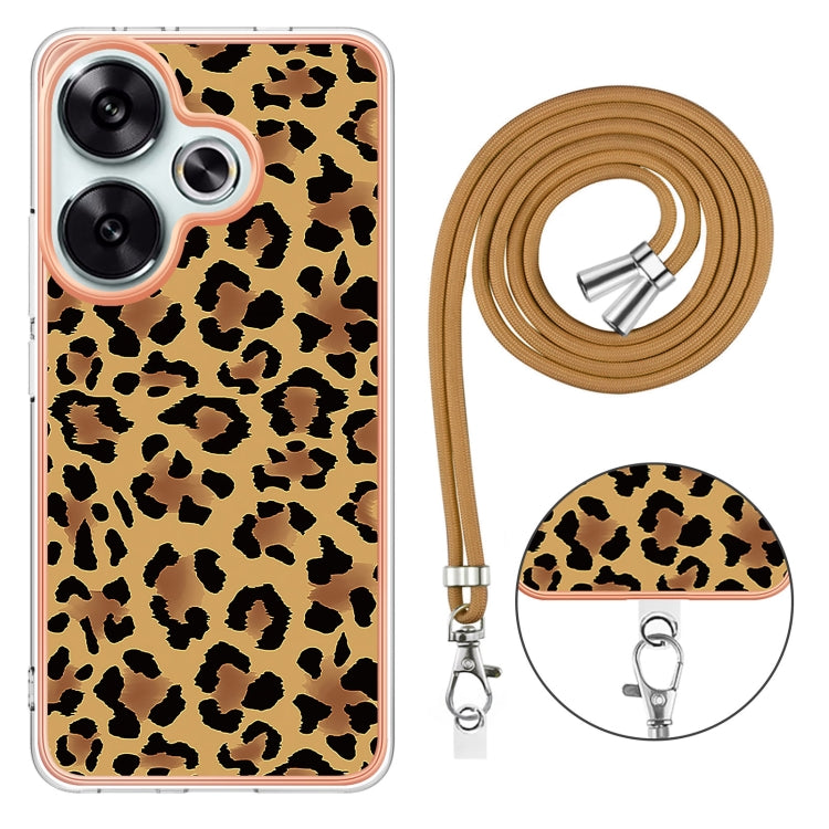 For Xiaomi Poco F6 5G Electroplating Dual-side IMD Phone Case with Lanyard