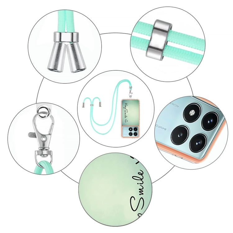 For Xiaomi Poco F6 Pro 5G Electroplating Dual-side IMD Phone Case with Lanyard