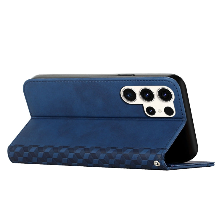 For Samsung Galaxy S25 Ultra 5G Diamond Splicing Skin Feel Magnetic Leather Phone Case