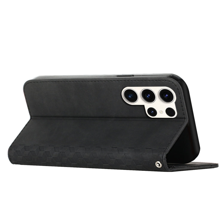 For Samsung Galaxy S25 Ultra 5G Diamond Splicing Skin Feel Magnetic Leather Phone Case