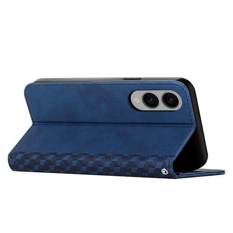 For Samsung Galaxy S25 Edge 5G Diamond Splicing Skin Feel Magnetic Leather Phone Case