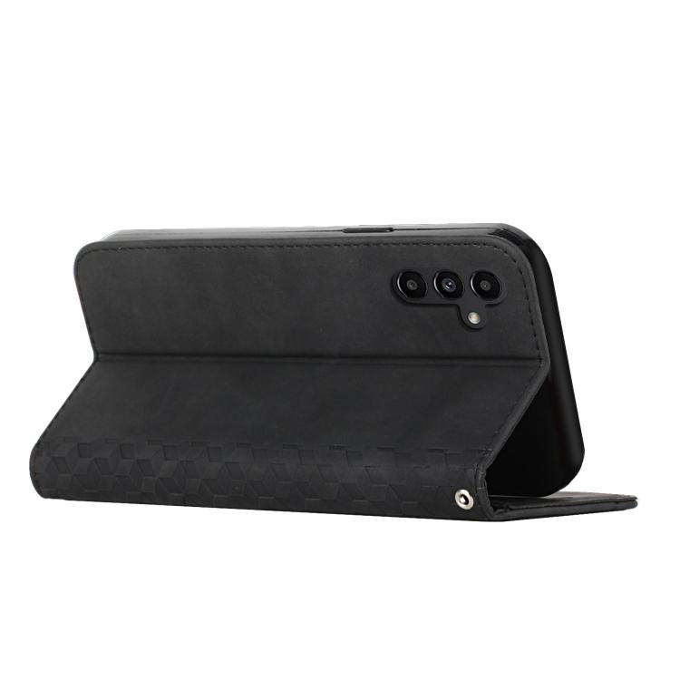 For Samsung Galaxy S25 FE 5G Diamond Splicing Skin Feel Magnetic Leather Phone Case
