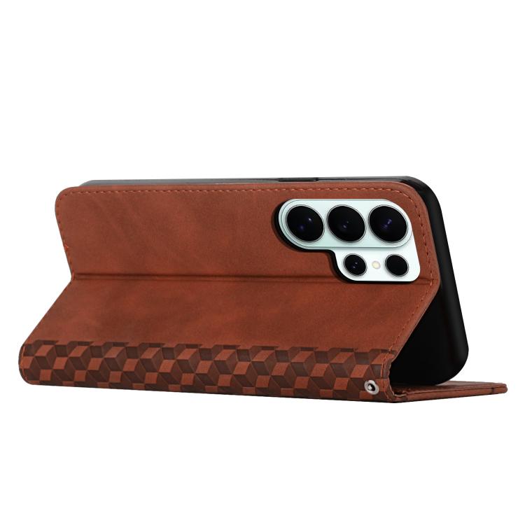 For Samsung Galaxy S26 Ultra 5G Diamond Splicing Skin Feel Magnetic Leather Phone Case