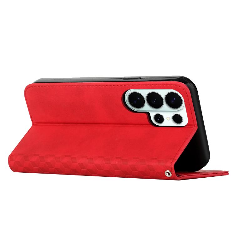 For Samsung Galaxy S26 Ultra 5G Diamond Splicing Skin Feel Magnetic Leather Phone Case