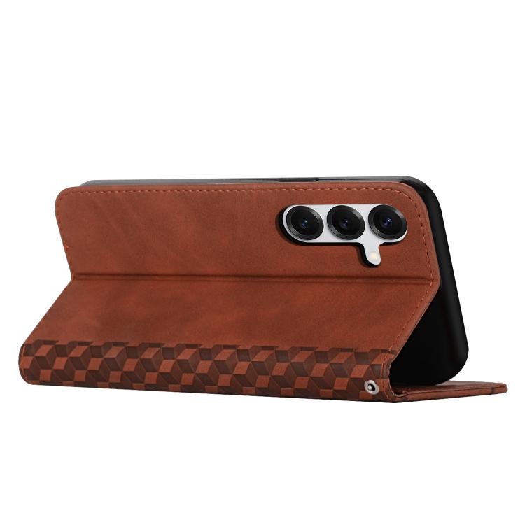 For Samsung Galaxy S26+ 5G Diamond Splicing Skin Feel Magnetic Leather Phone Case