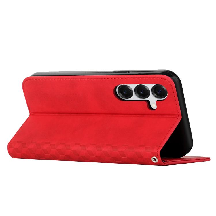 For Samsung Galaxy S26+ 5G Diamond Splicing Skin Feel Magnetic Leather Phone Case